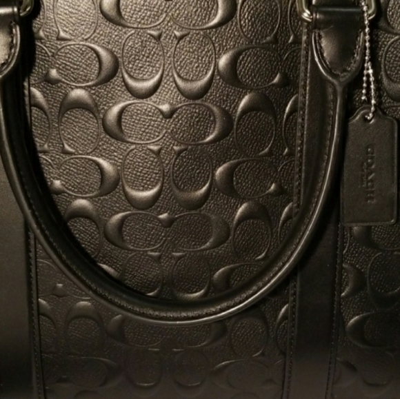 💥 Coach Signature Leather Laptop Briefcase NWT - Picture 6 of 14